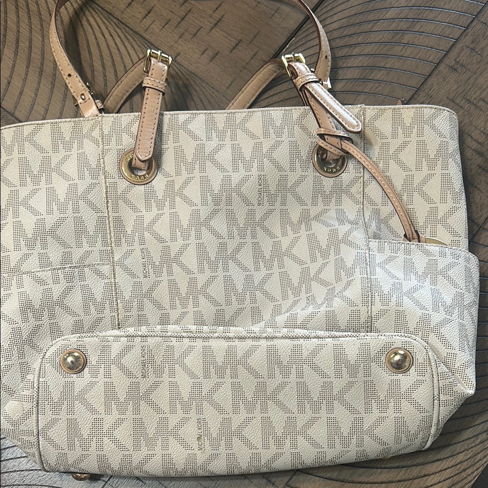 Michael Kors Cream Tote Bag